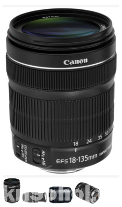 CANON EF-S 18-135 MM F/3.5- 5.6 IS SML DSLR CAMERA LENS